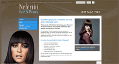 Desktop Screenshot of nefertiti-london.co.uk