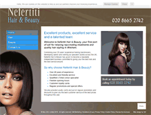 Tablet Screenshot of nefertiti-london.co.uk